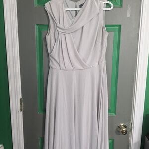 Elegant Sleeveless Gray Dress